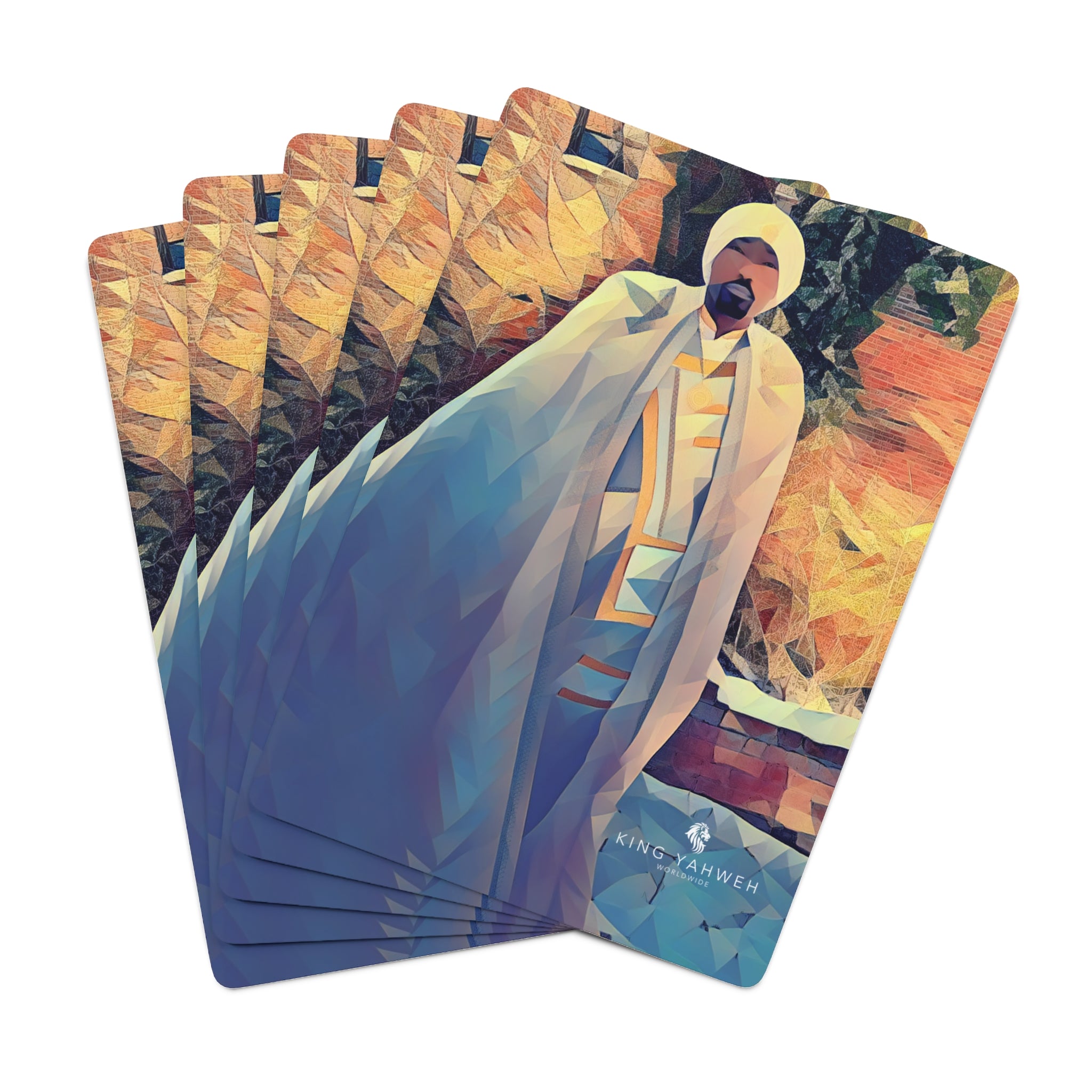 King Yahweh Snow Cape Playing Cards