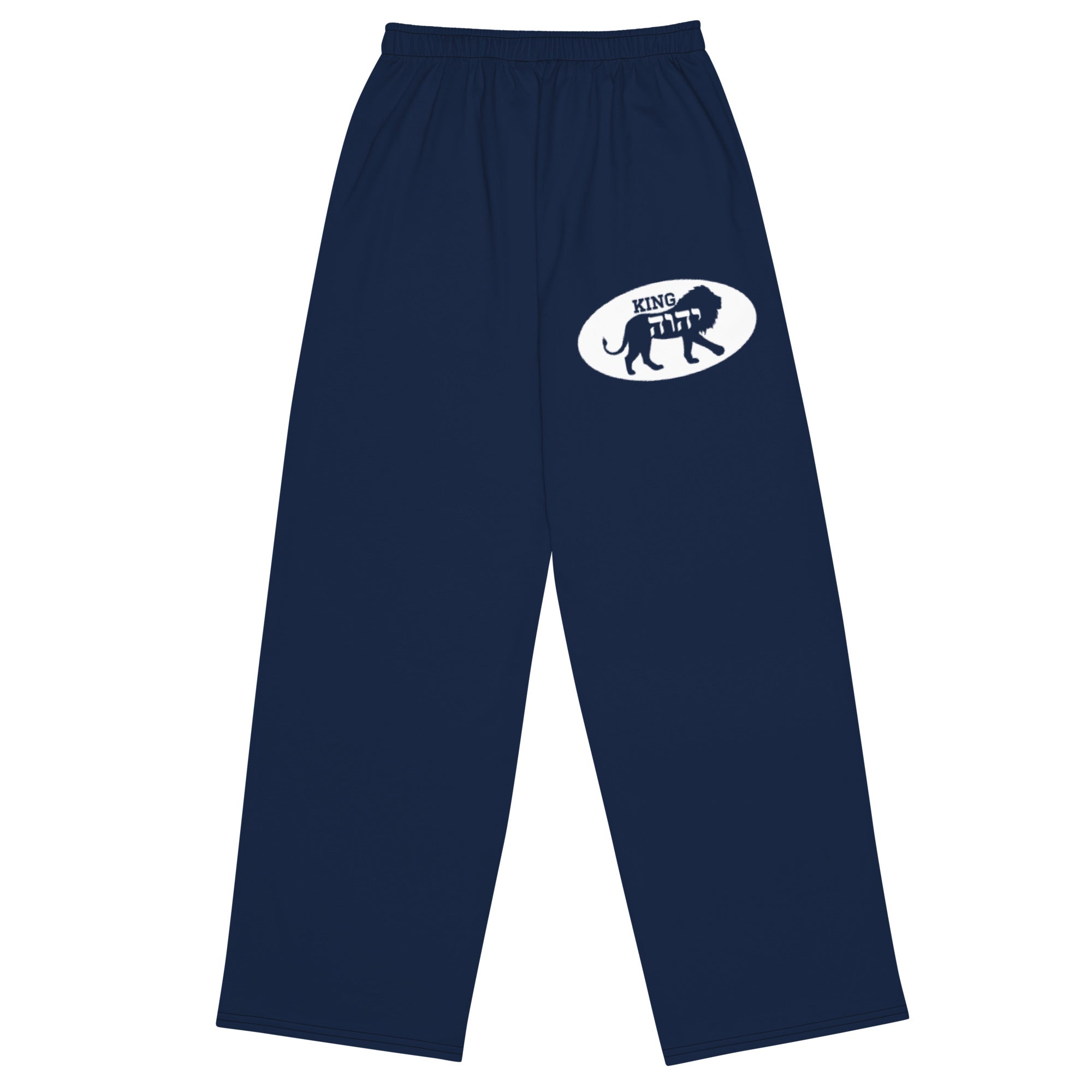 K.Y Unleashed  (Unisex wide-leg pants) Navy Blue