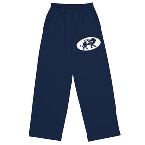 K.Y Unleashed  (Unisex wide-leg pants) Navy Blue