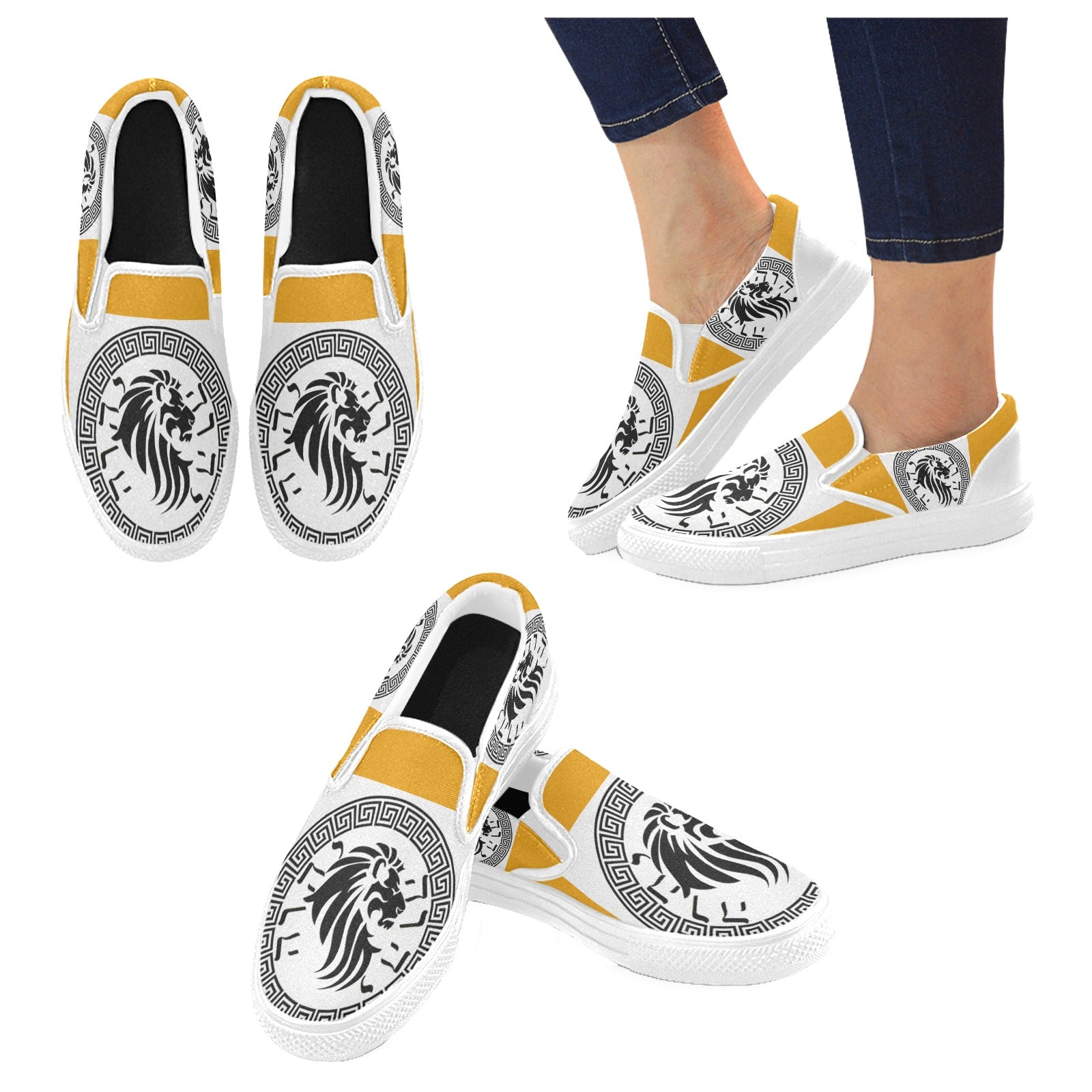 "The Dignified" KING YAHWEH (Slip-on Canvas Men's Shoes)