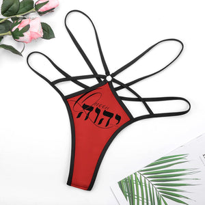 Queen YAHWEH Butterfly Mesh T-back Thong
