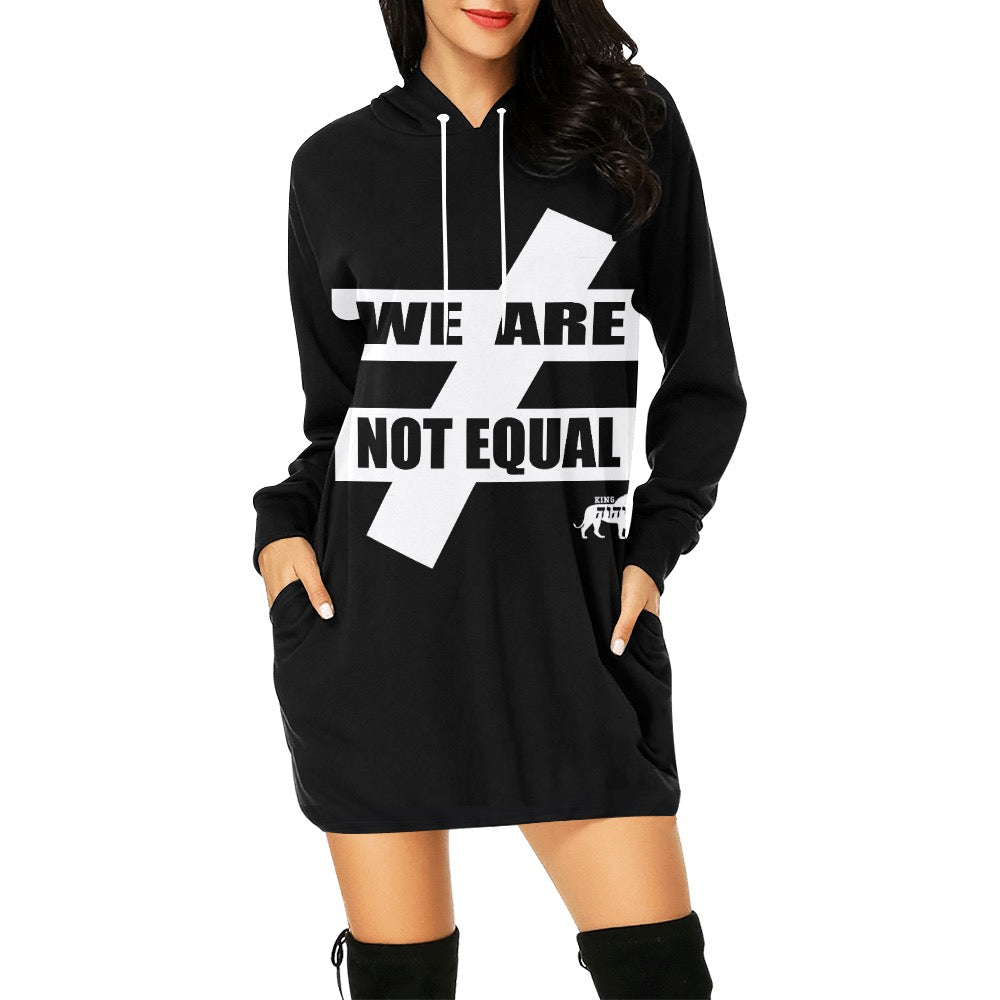We Are Not Equal 2.0 Women's  Hoodie Mini Dress