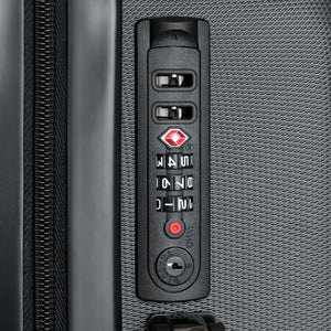 King YAHWEH Tetra - Carry-On Suitcase (Black & Fire Red)