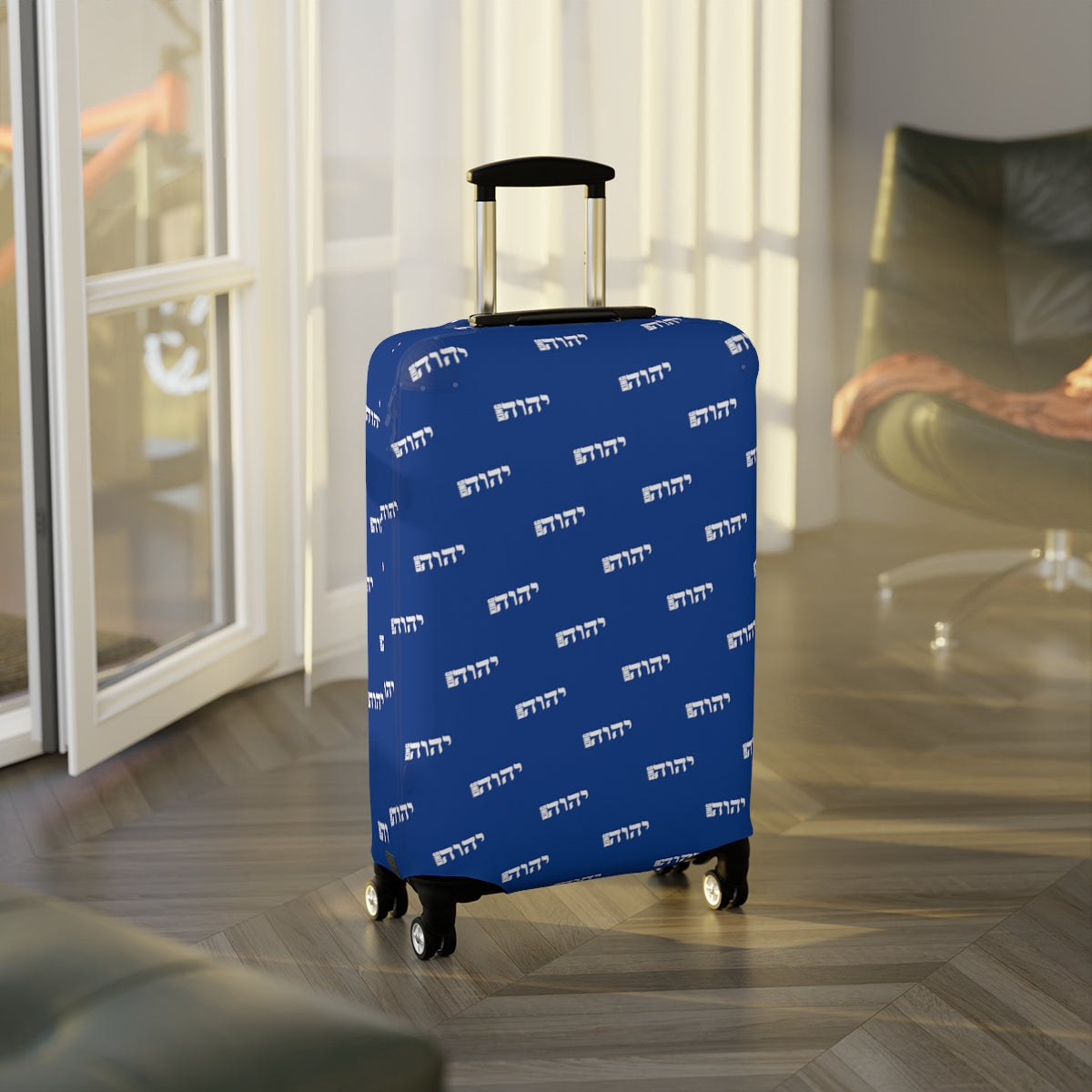 King YAHWEH Fresh Luggage Cover (Blue)