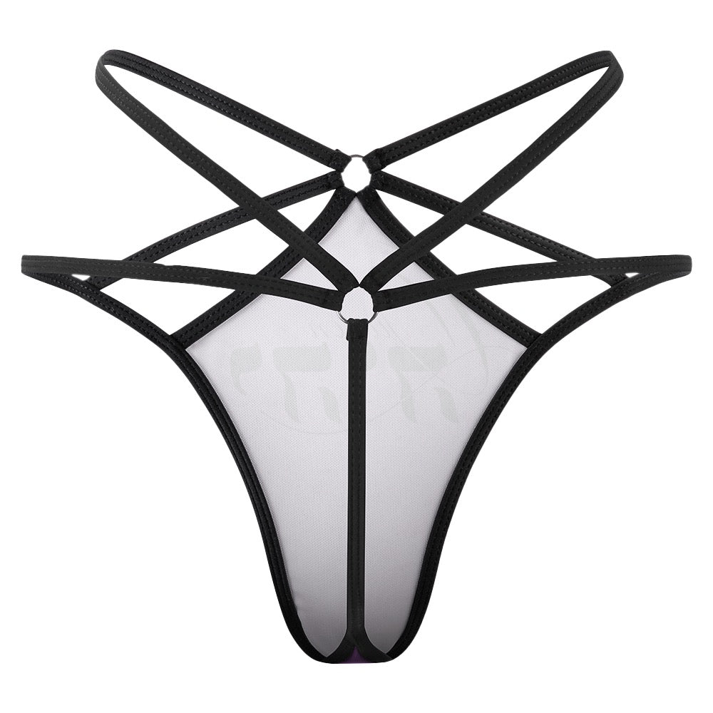 Queen YAHWEH Butterfly Mesh T-back Thong