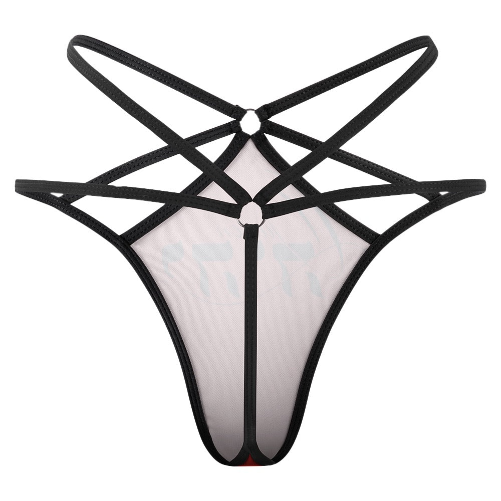 Queen YAHWEH Butterfly Mesh T-back Thong