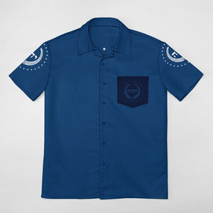 King YAHWEH Dove Button-Up (Men's Short Sleeve Shirt)