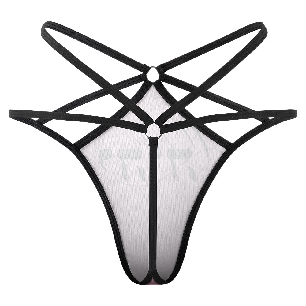 Queen YAHWEH Butterfly Mesh T-back Thong