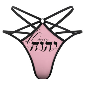 Queen YAHWEH Butterfly Mesh T-back Thong