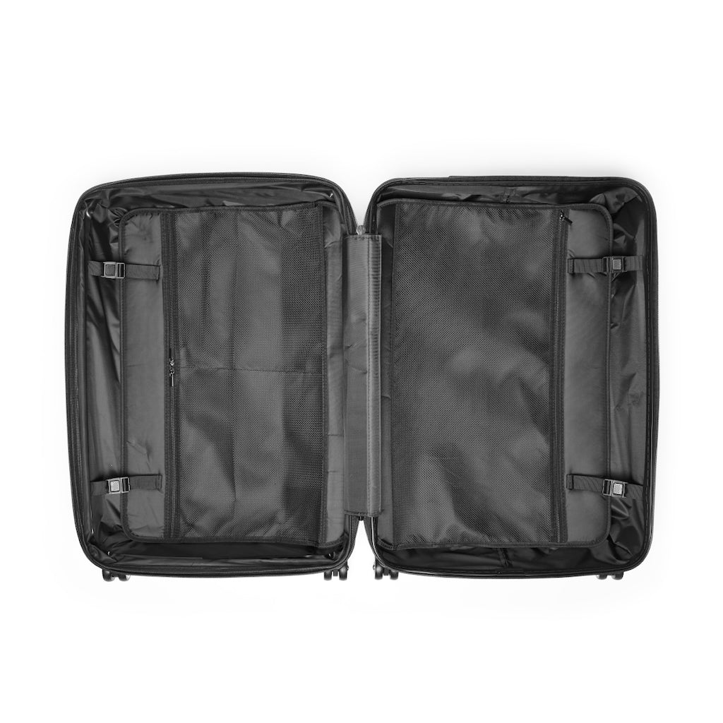 King YAHWEH Tetra - Carry-On Suitcase (Black & Fire Red)