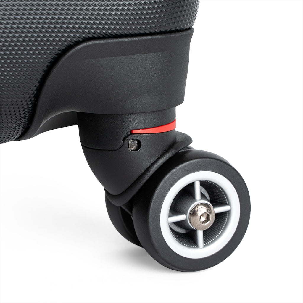 King YAHWEH Tetra - Carry-On Suitcase (Black & Fire Red)