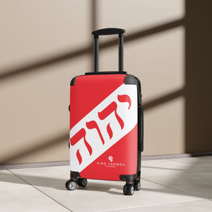 King YAHWEH Tetra - Carry-On Suitcase (Black & Fire Red)