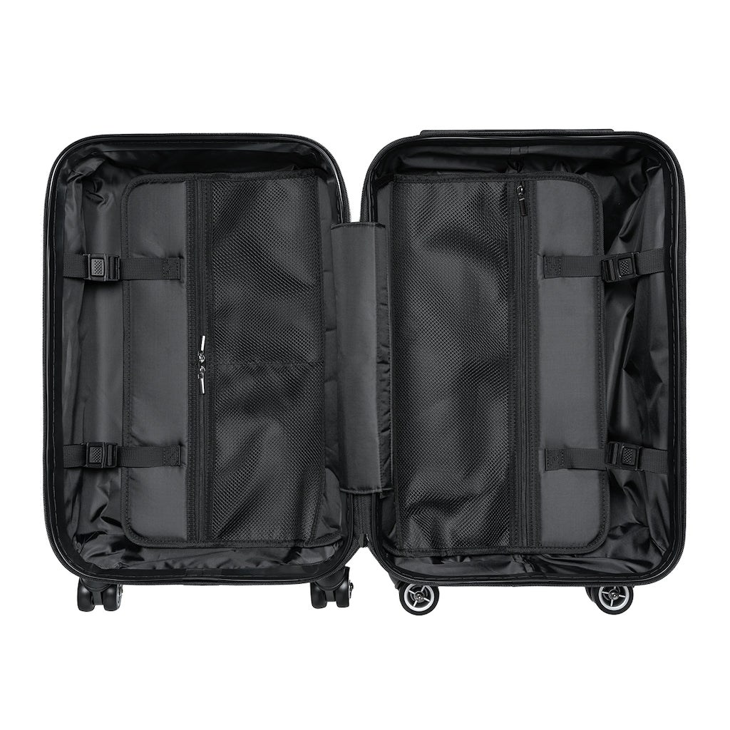 King YAHWEH Tetra - Carry-On Suitcase (Black & Fire Red)