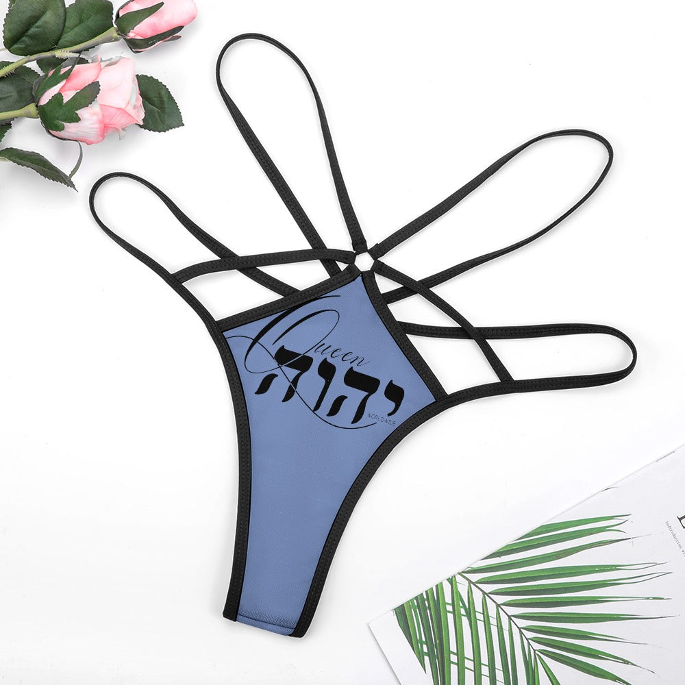 Queen YAHWEH Butterfly Mesh T-back Thong
