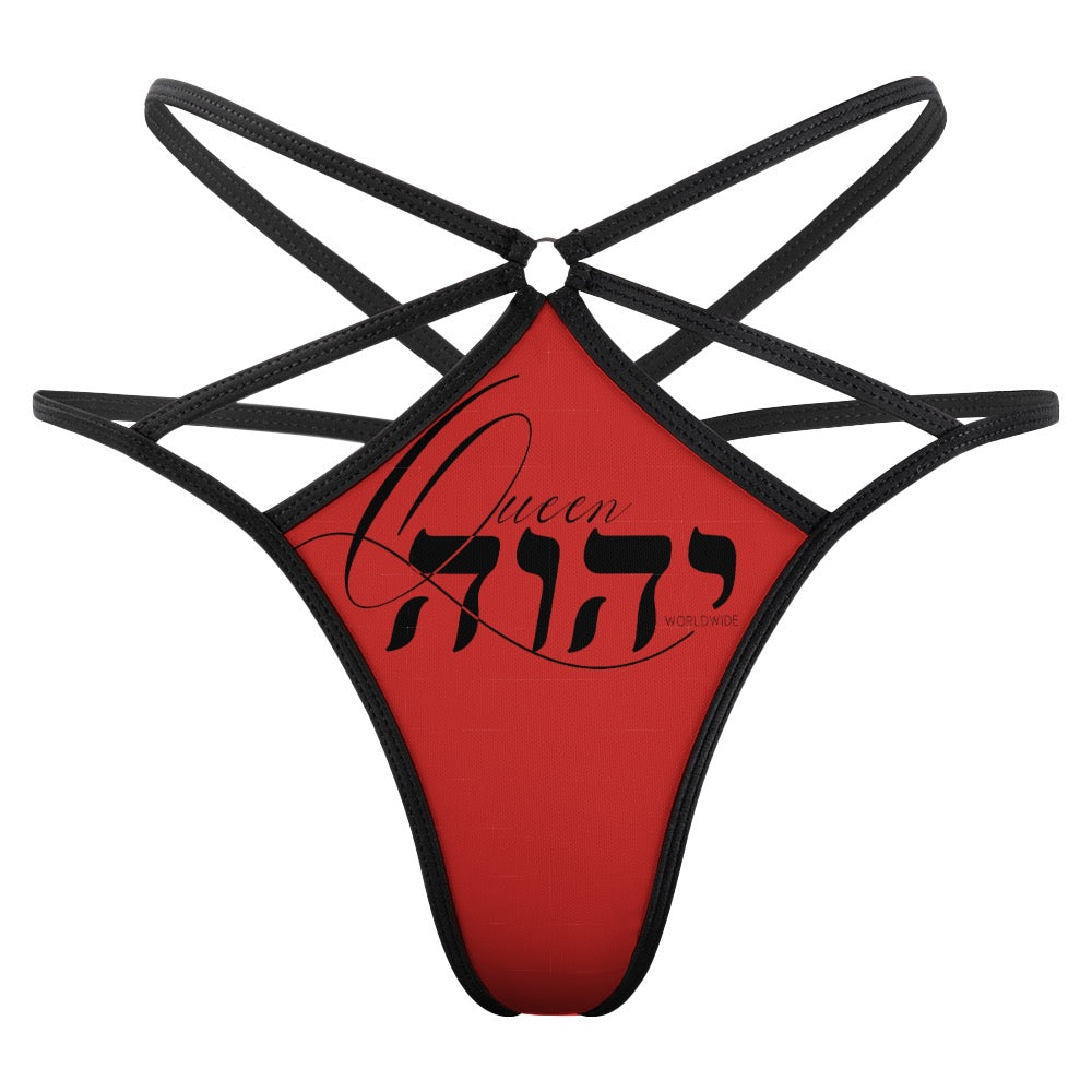 Queen YAHWEH Butterfly Mesh T-back Thong