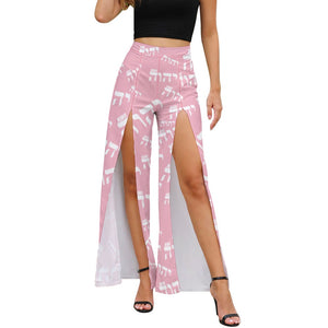 King YAHWEH Flex Ladies' Slit Wide Leg Pants