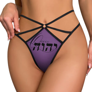 Queen YAHWEH Butterfly Mesh T-back Thong