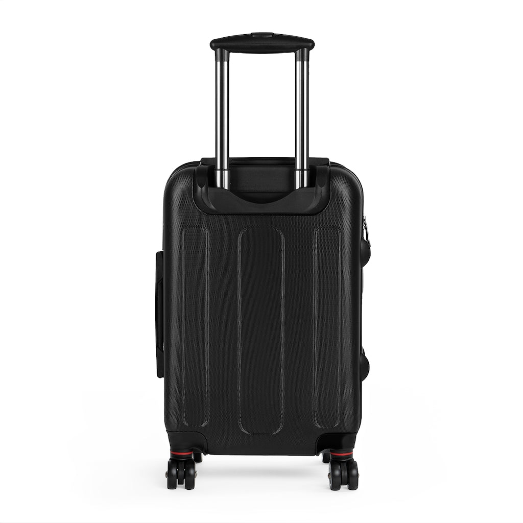 King YAHWEH Tetra - Carry-On Suitcase (Black & Fire Red)