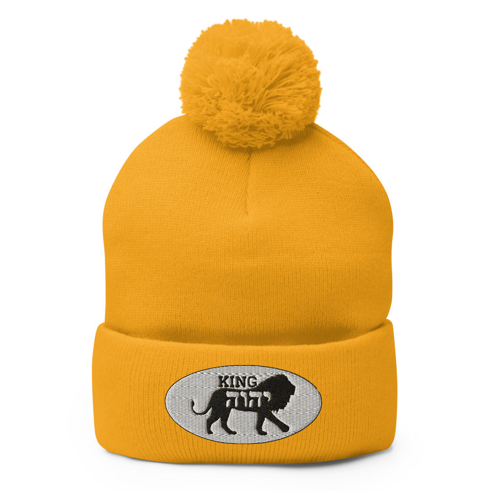 King YAHWEH Pom-Pom Beanie
