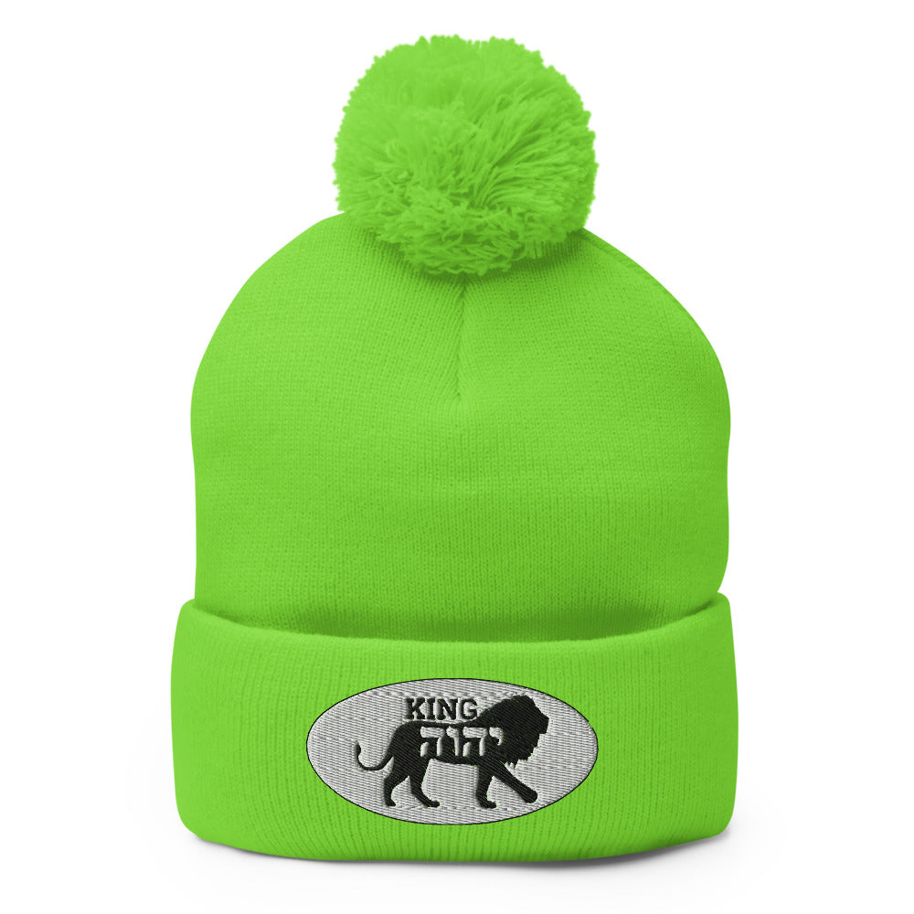 King YAHWEH Pom-Pom Beanie