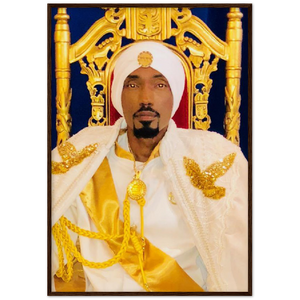 King YAHWEH Throne Premium Wooden Framed Poster