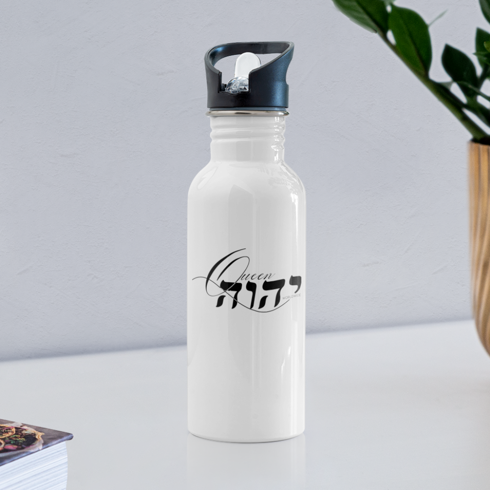 Queen YAHWEH Water Bottle - white