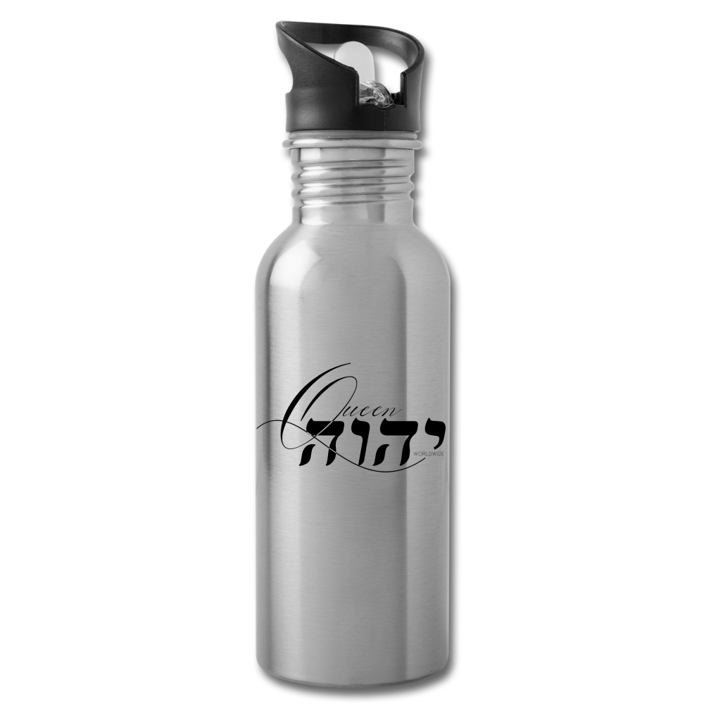Queen YAHWEH Water Bottle - silver
