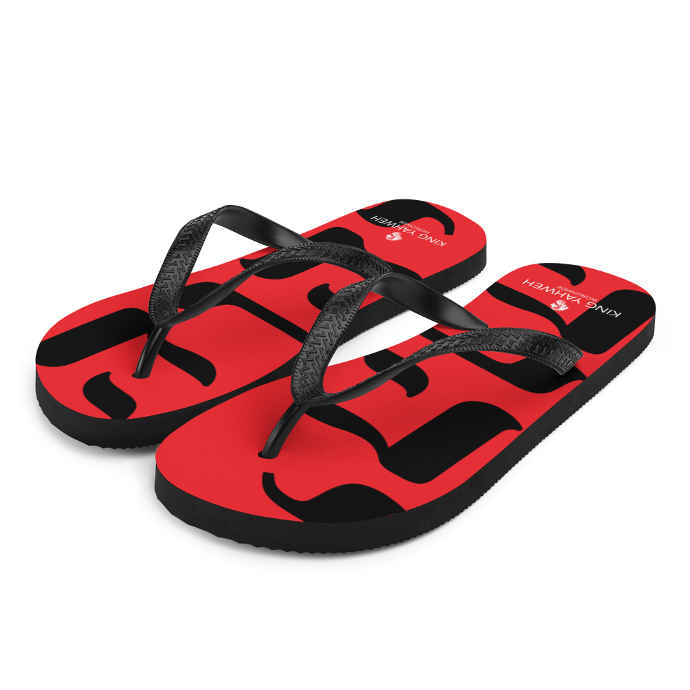 King Yahweh Tetra Flip-Flops (Navy)